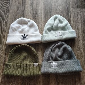 Adidas Beanie Set - White, Green, Olive, Gray